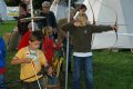 grosser Andrang beim Pfeilbogen Stand