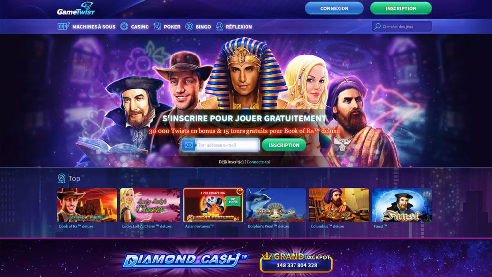 Online Casino Gametwist, weit von den Geldeinschlüssen